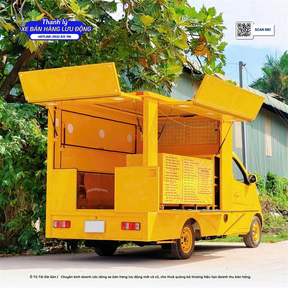 Xe Food Truck được trang bị đầy đủ vật dụng bán hàng